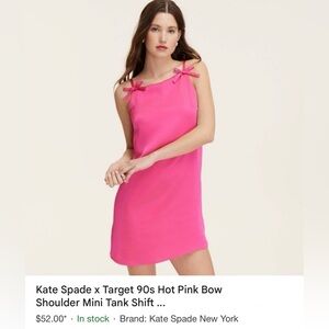 Kate Spade Fuchsia Satin Dress x Target